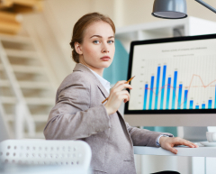 Business owner working on secured financing plan